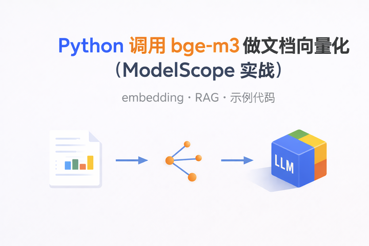 如何在本地使用 Python 调用 ModelScope 公网 bge-m3 模型实现文档向量化（Embedding） - 知乎
