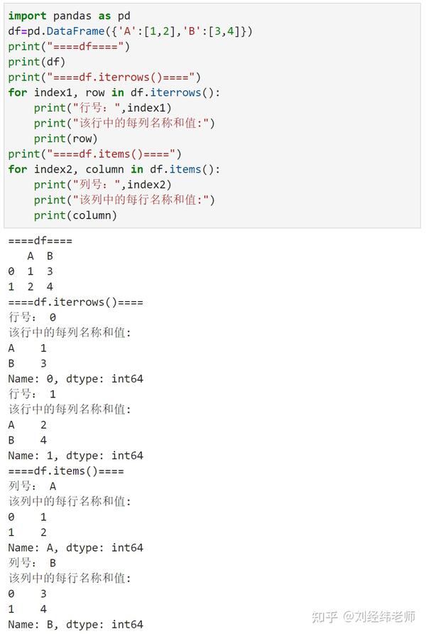  dataframe df iterrows df items 