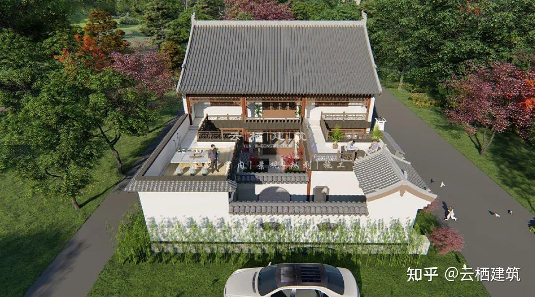 云栖建筑丨10款两层三合院大宅,回乡建一栋,四代都不用愁 - 知乎