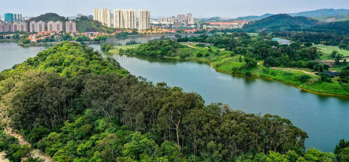 慈溪横河梅湖水库风景如画之地