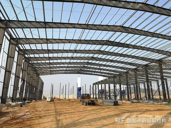 蔚蓝钢构百科：钢结构厂房工程中门式钢架结构各构件的作用 - 知乎