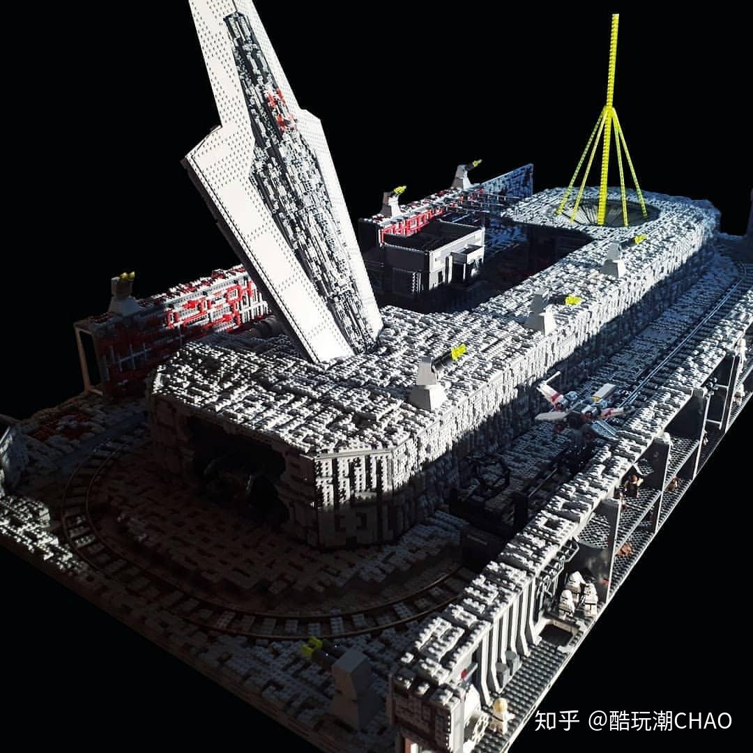 五万枚乐高颗粒拼成的壮观星球大战巨型死星