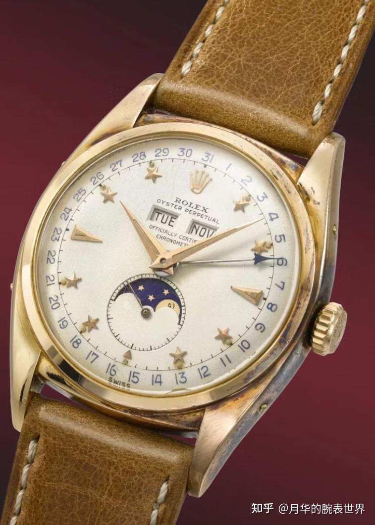 古董王者,劳力士6062三重日历月相腕表