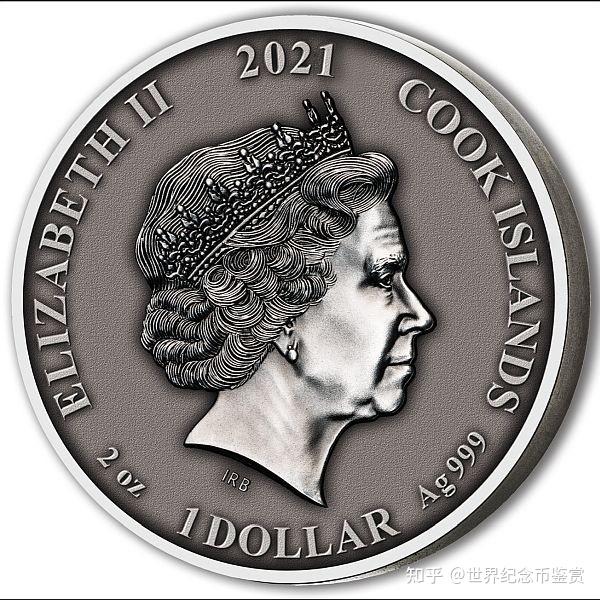 库克群岛2021年北欧诸神镀金2盎司银币奥丁