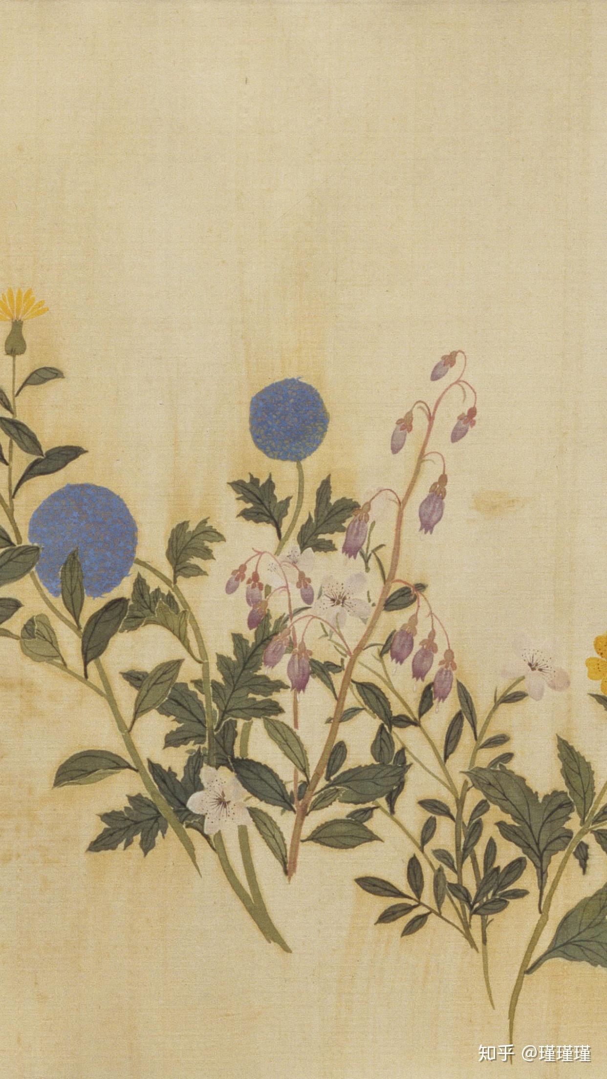 蒋廷锡塞外花卉图卷清