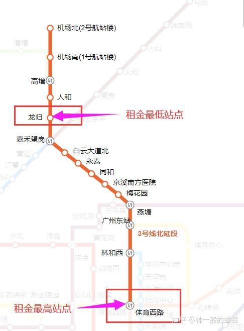 广州3号线北延线线路图片