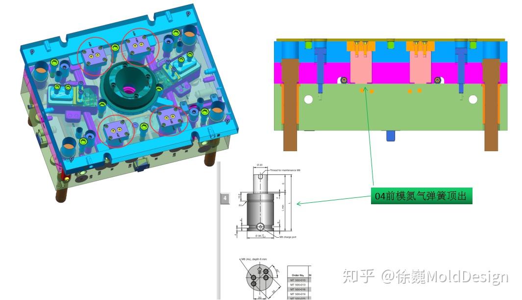 6种常用汽车注塑模具定模顶出机构你用过几种