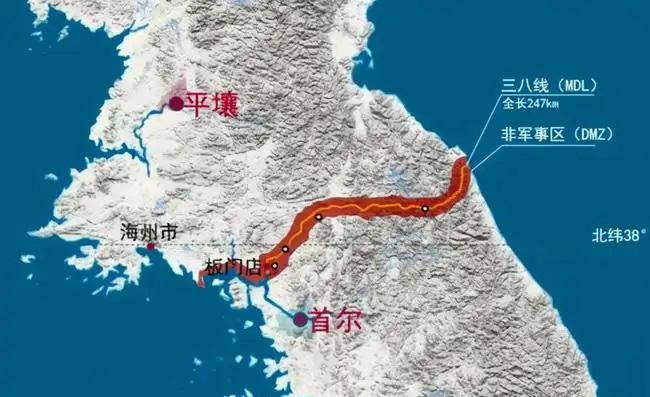 从鸭绿江到三八线有多少公里