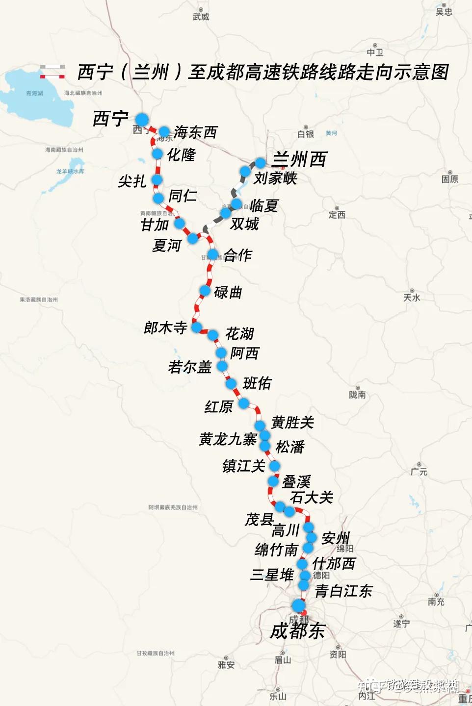 西宁至成都铁路四川段5座车站站房工程施工单位即将敲定