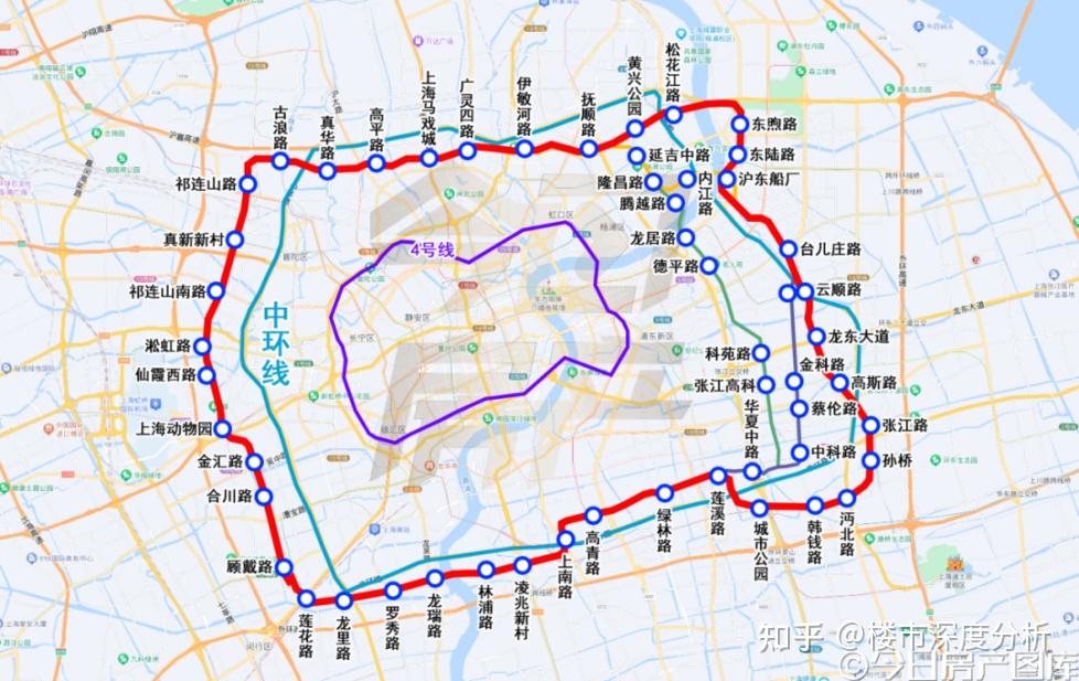 未来上海将有4条超级轨交大环线! 