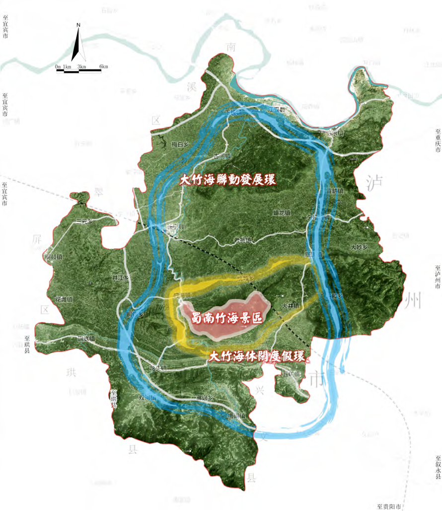 空间布局:"一核两环"