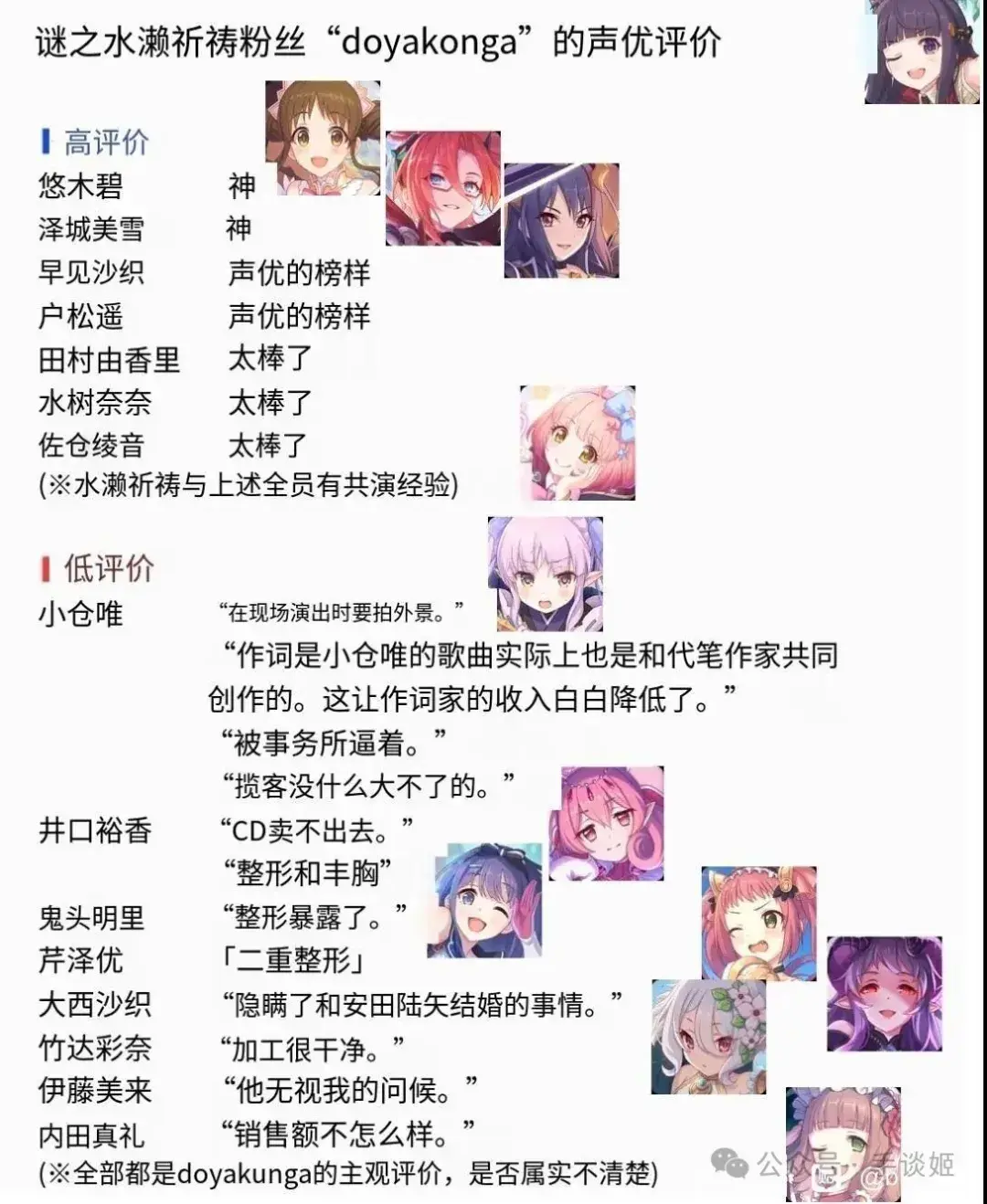 我在匿名论坛和喜欢的声优对喷长达一年人气声优水濑因疑似盗号引发大