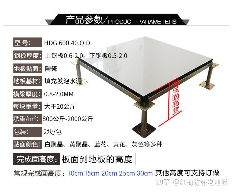 我們首先要了解的是全鋼防靜電地板的厚度,這個厚度包括兩部分,紅梅