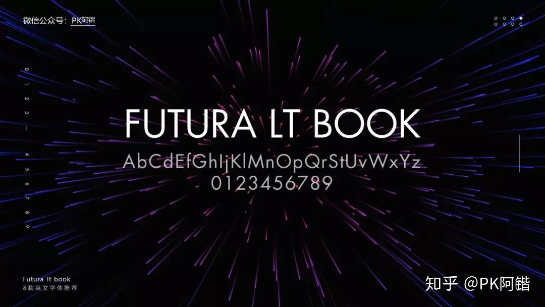 看命名「futura」就知道,这是一款自带科技感的字体.