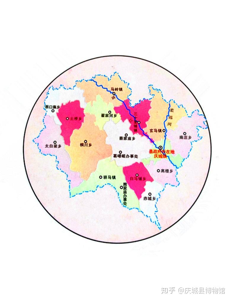 甘肃庆城地图图片