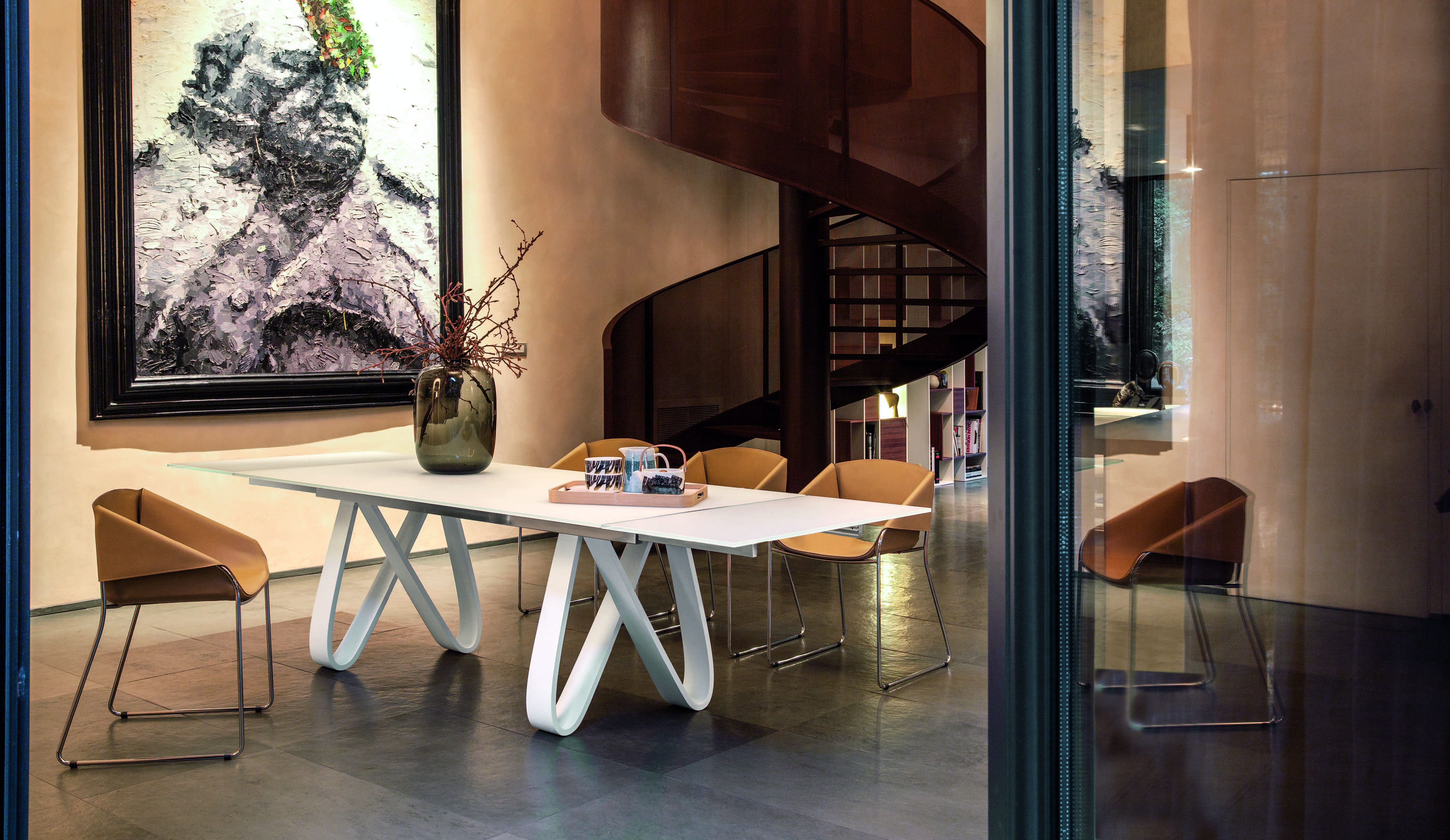 tonincasa经典餐桌这款蝴蝶餐桌也太美了