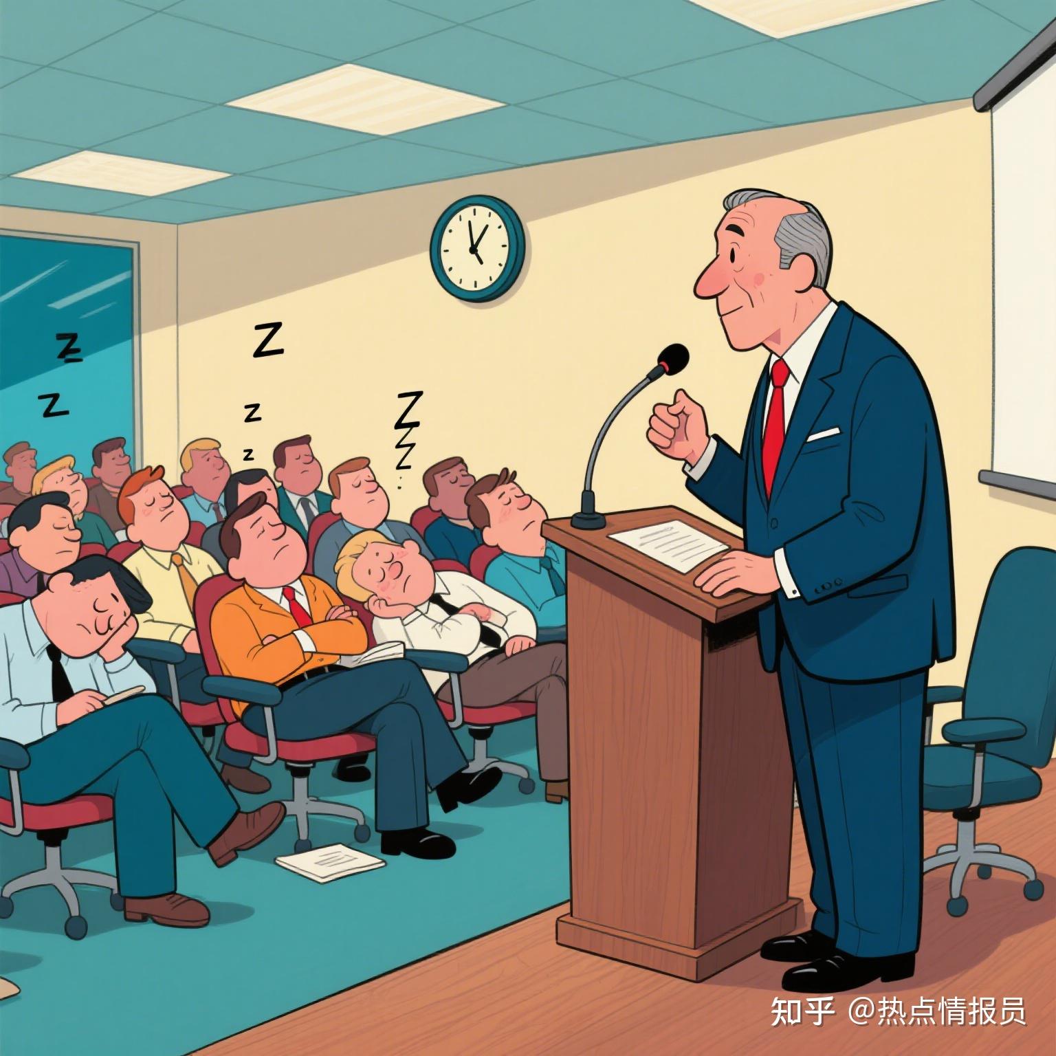 为什么每次开会说要「简单说两句」的领导,最后都能讲两小时?