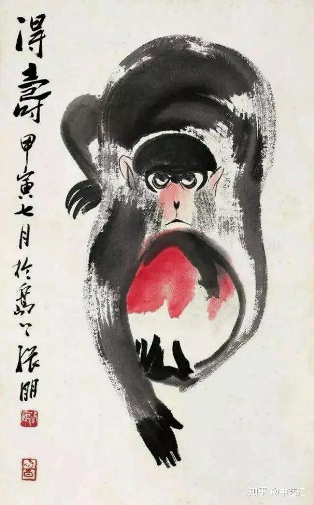 齐白石曾画过一只丑猴子没想到这幅画作竟成就了他