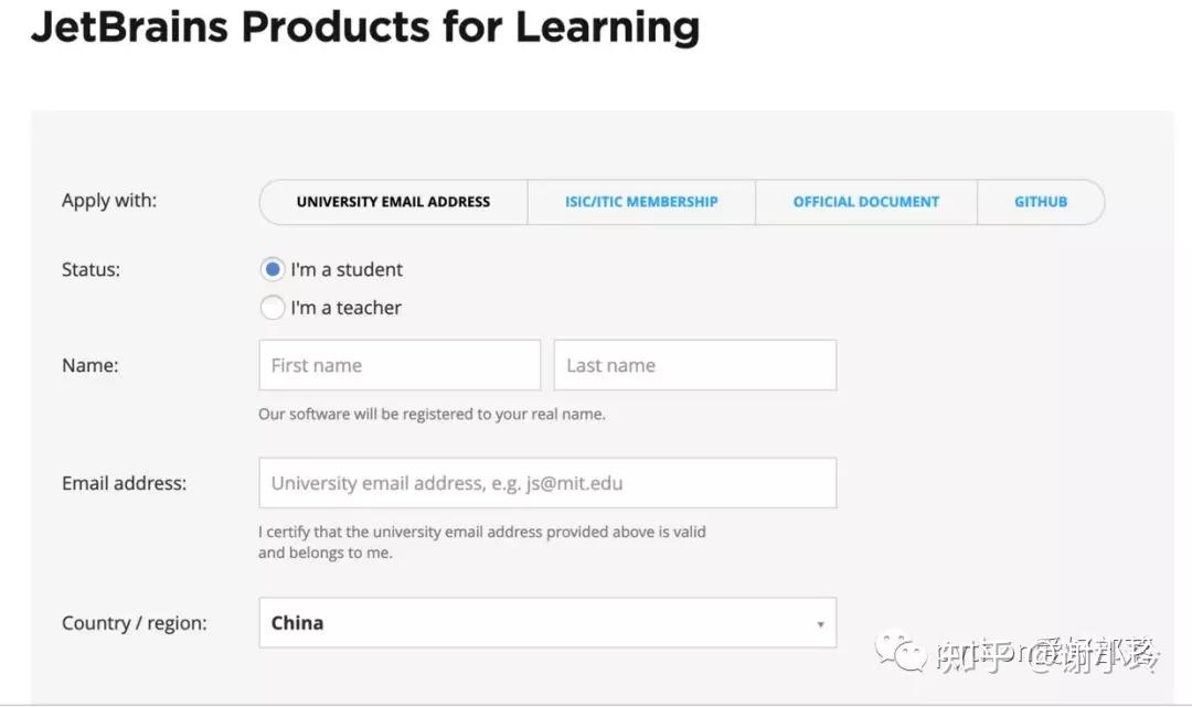 第一步,先去jetbrains官網主頁用edu郵箱去註冊個賬號,登陸進去.