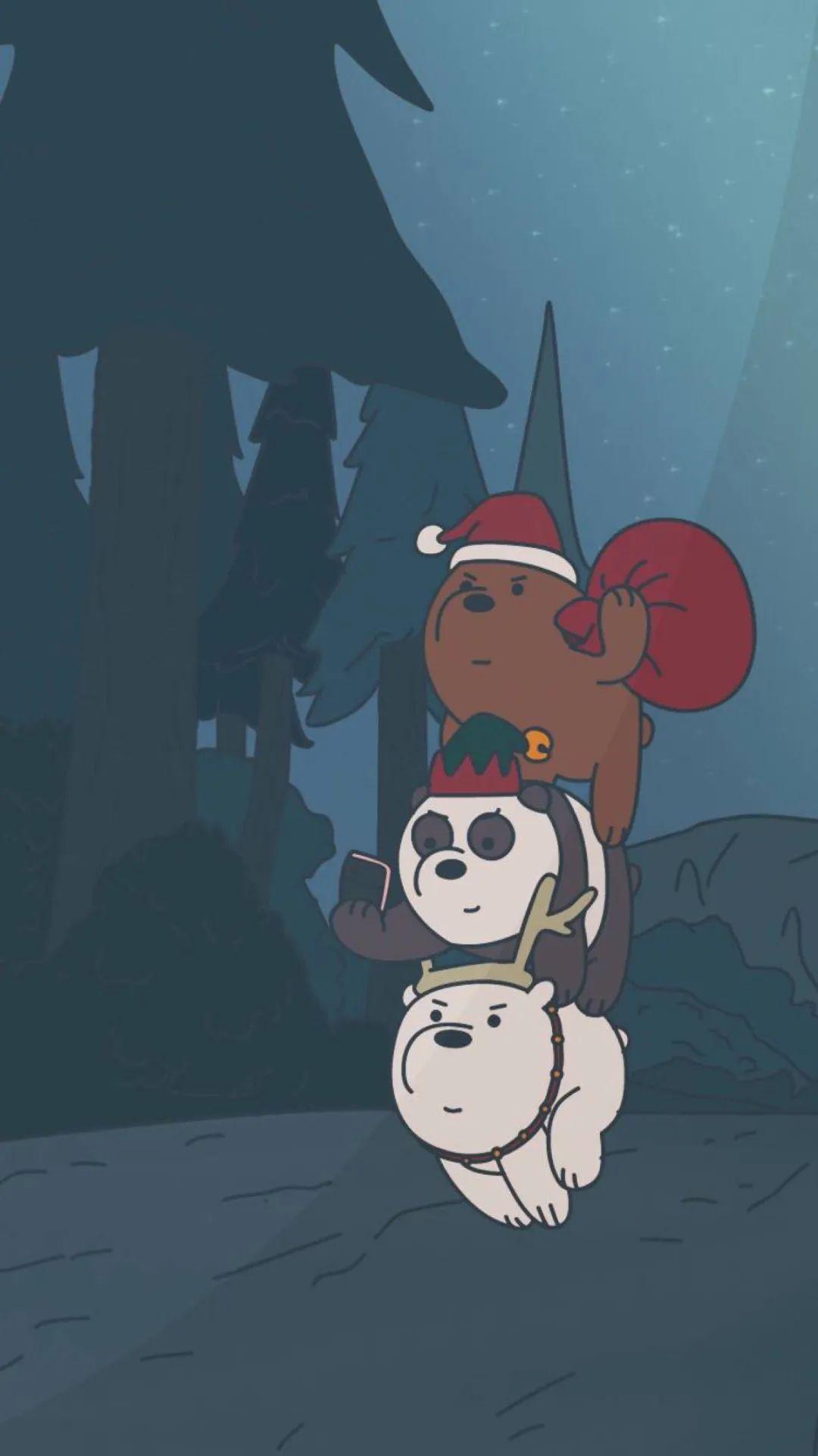 有没有三只裸熊的全屏壁纸? - 知乎