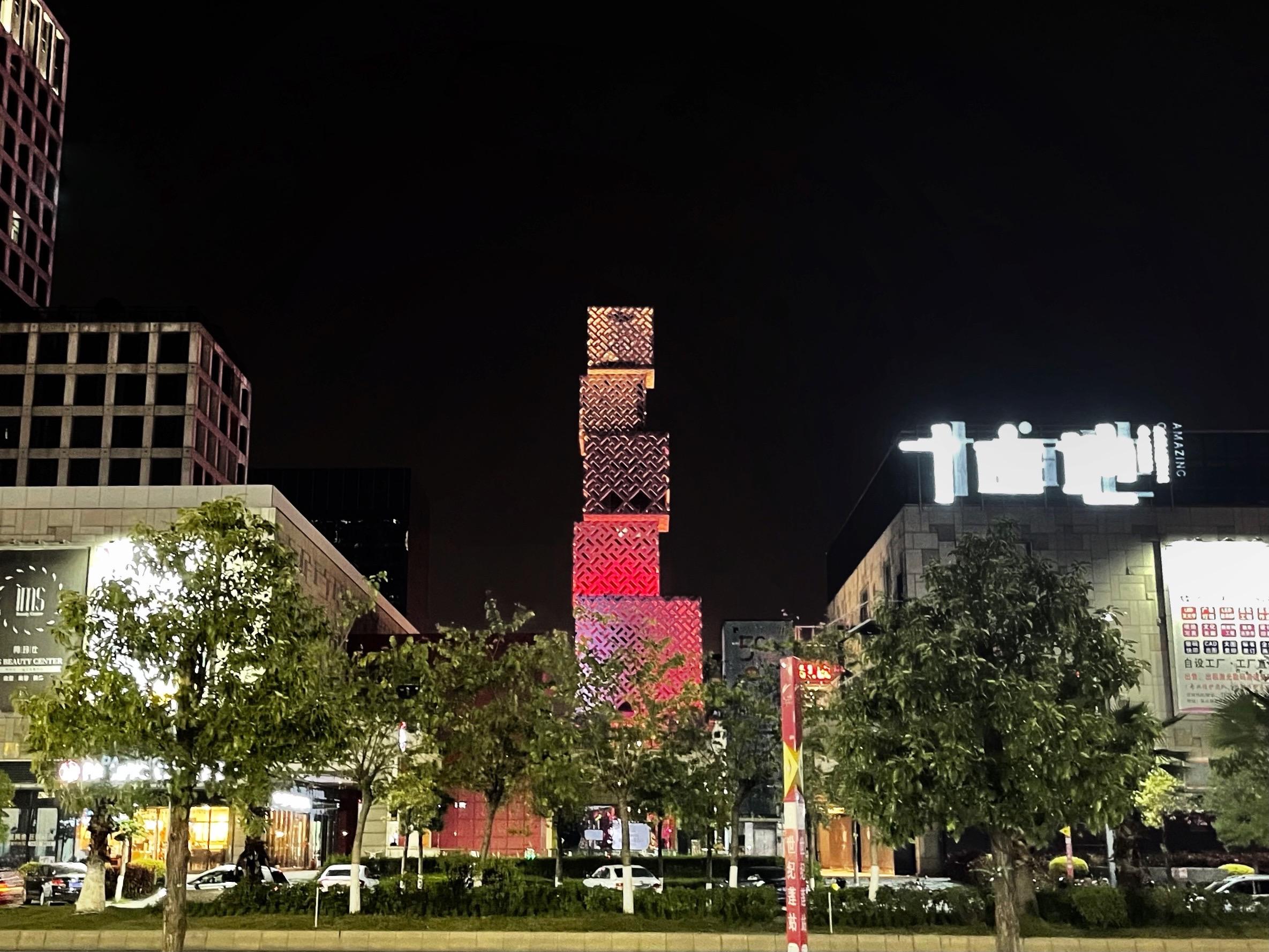 佛山街道夜景图片