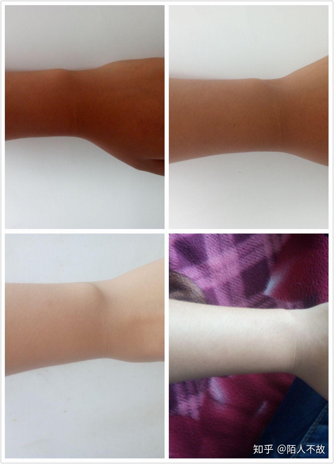 去年变白之后和今年的对比