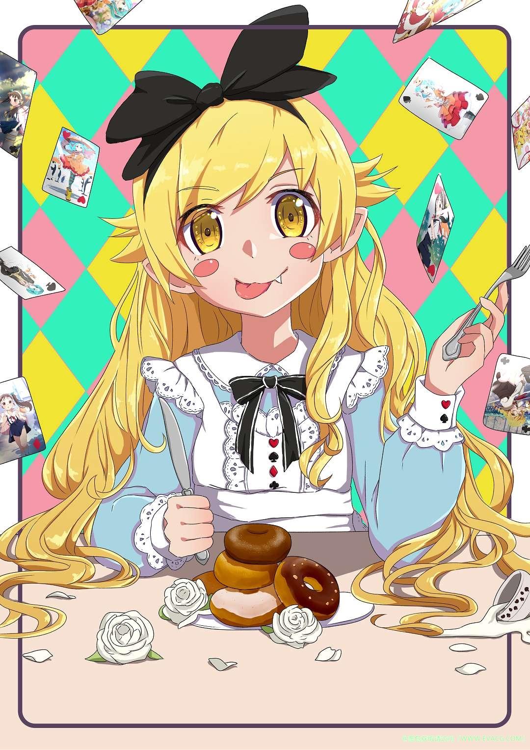 e次元二次元资源交流社区今天,就为大家送上描绘了甜甜圈的插画作品