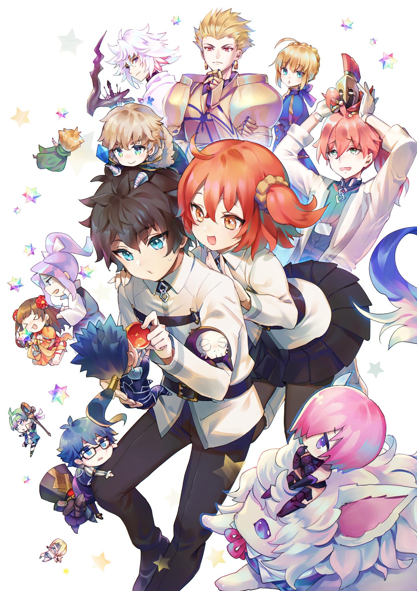 有哪些fgo的全家福? - 知乎