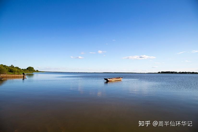 黑龍江▼▼領導視察▼▼湖畔望著水天一色發呆▼遇本地張兄挺聊的來