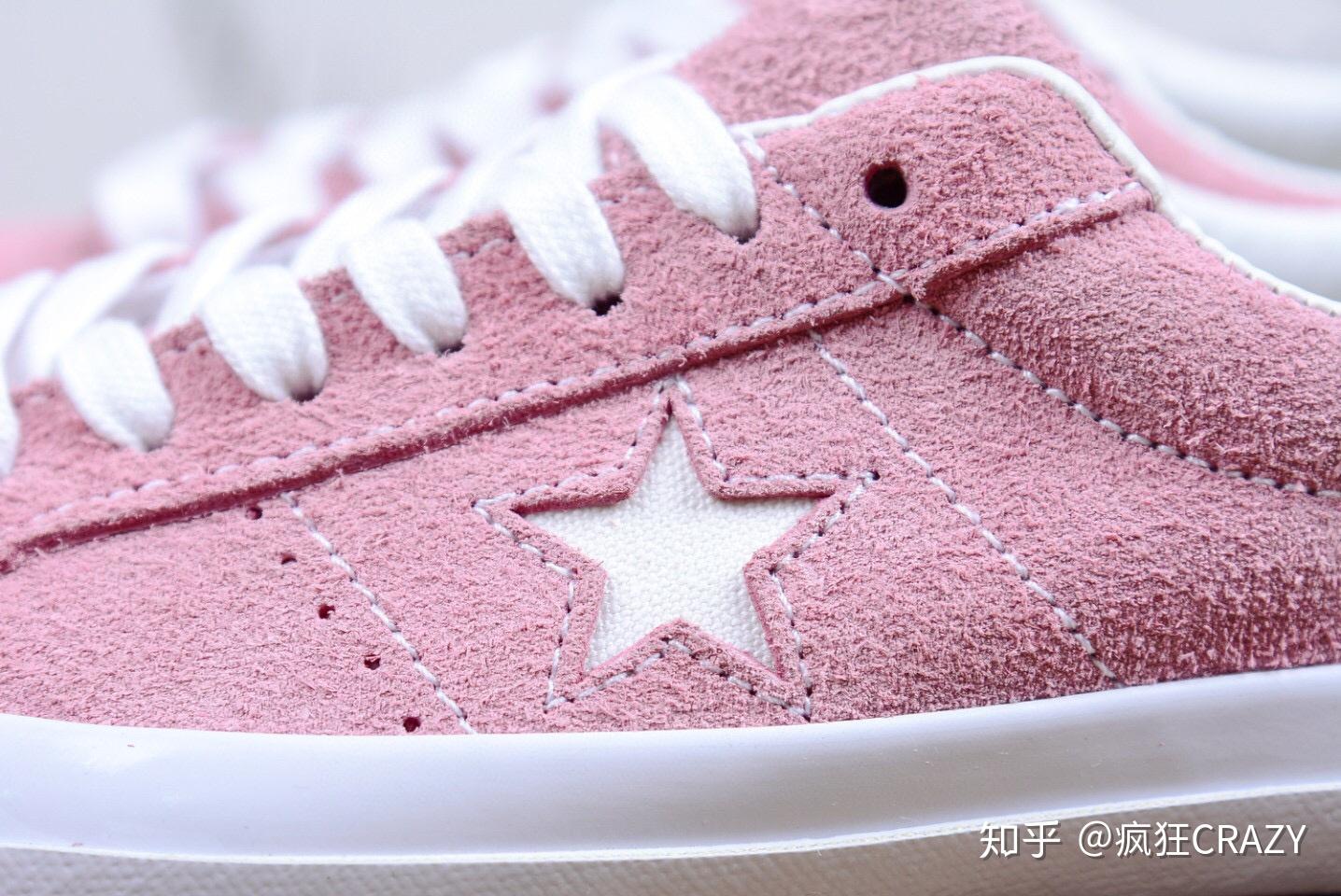 匡威木村一星converseonestar少女粉深空灰板鞋