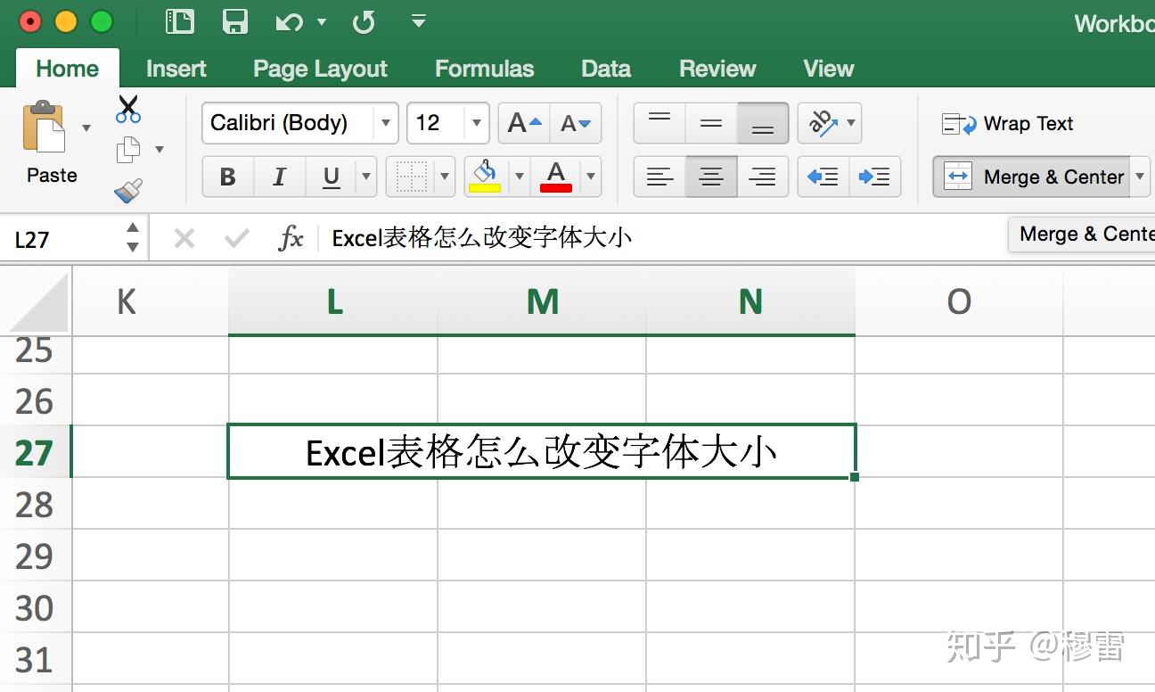 excel表格怎么改变字体大小? - 知乎
