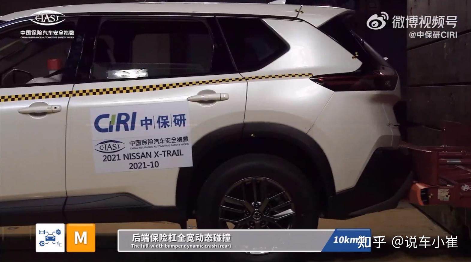 中保研公布2021款新奇骏测评数据