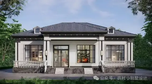 42套一层新中式别墅自建房,也霸气十足乡村一层养老农村别墅住宅 - 知乎