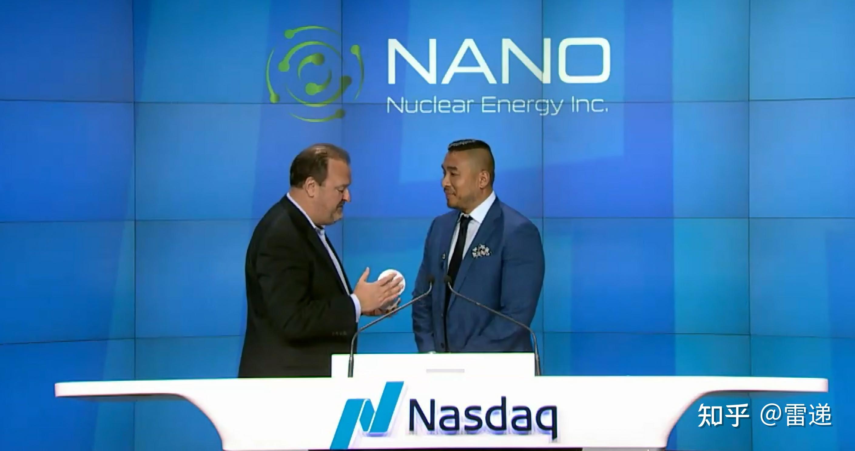 核能公司NANO Nuclear Energy纳斯达克上市：市值9456万美元 - 知乎
