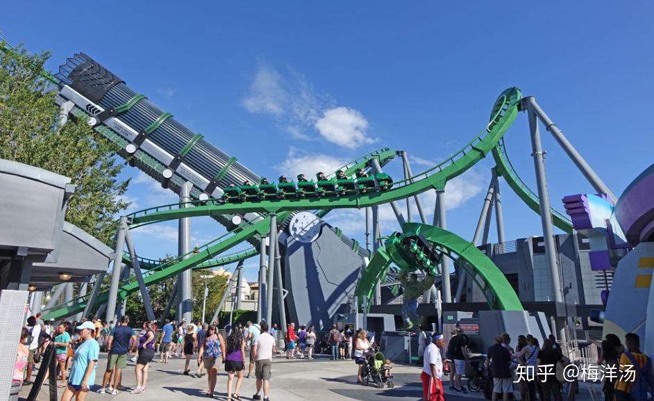 10. 绿巨人过山车☆☆☆☆☆排队的时候每一列的排头最好.