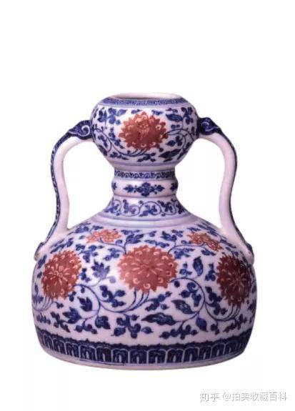 至乾隆青花灵芝莲纹如意耳平底葫芦瓶鉴赏- 知乎