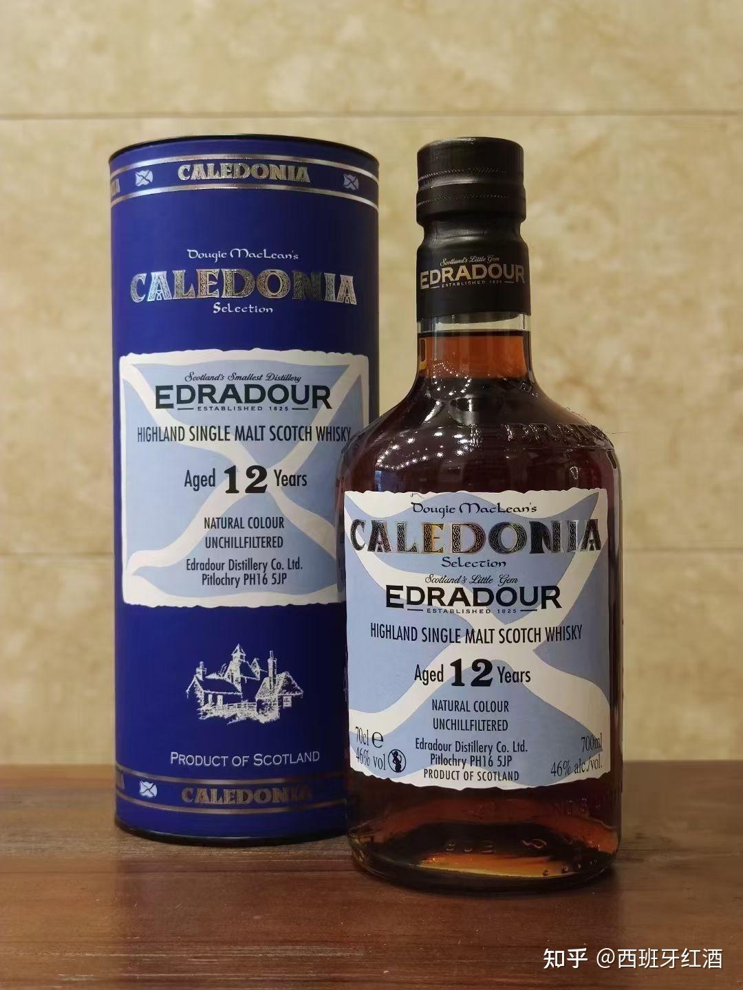 苏格蓝edradour12年caledonia