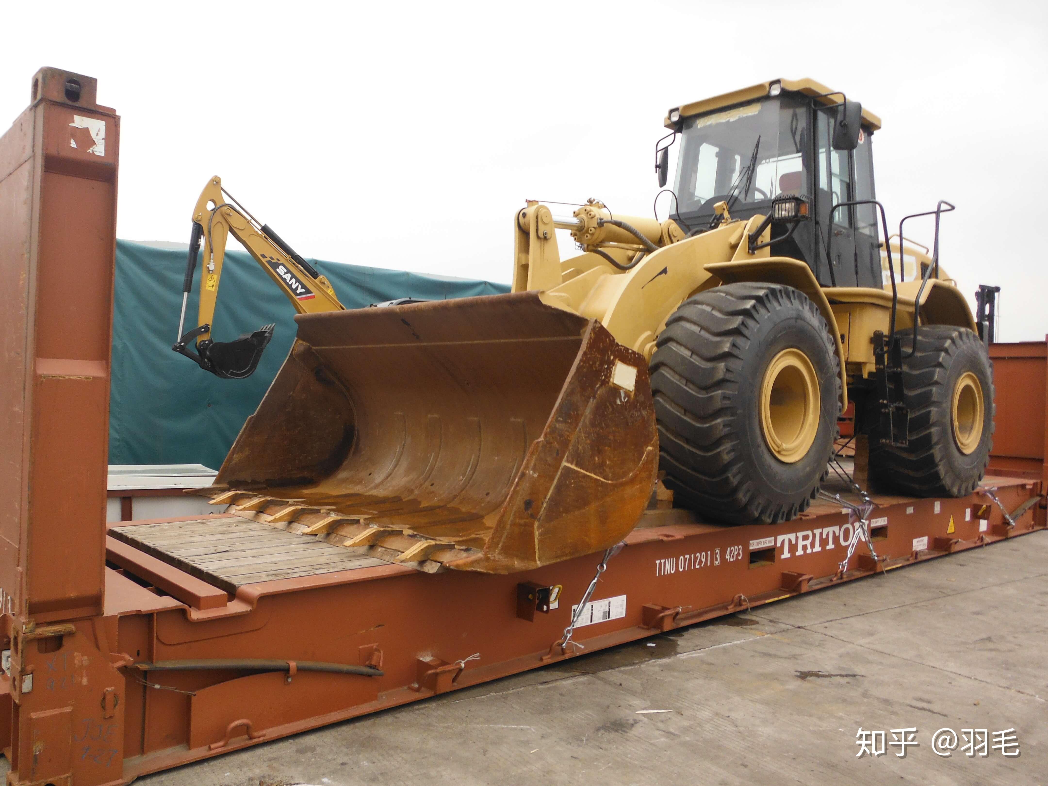 怎么把装载机装进集装箱