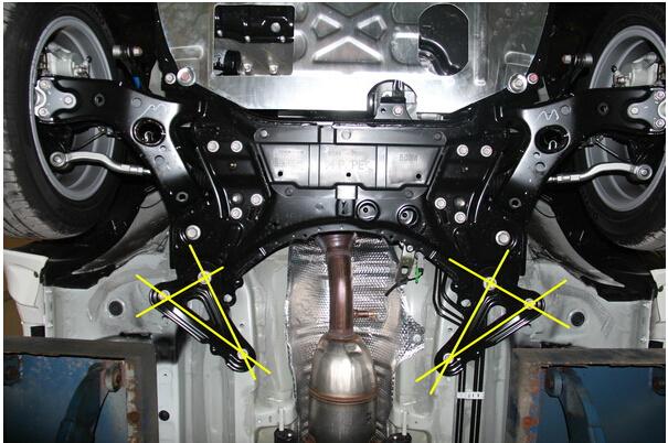 副车架与车身连接图图片