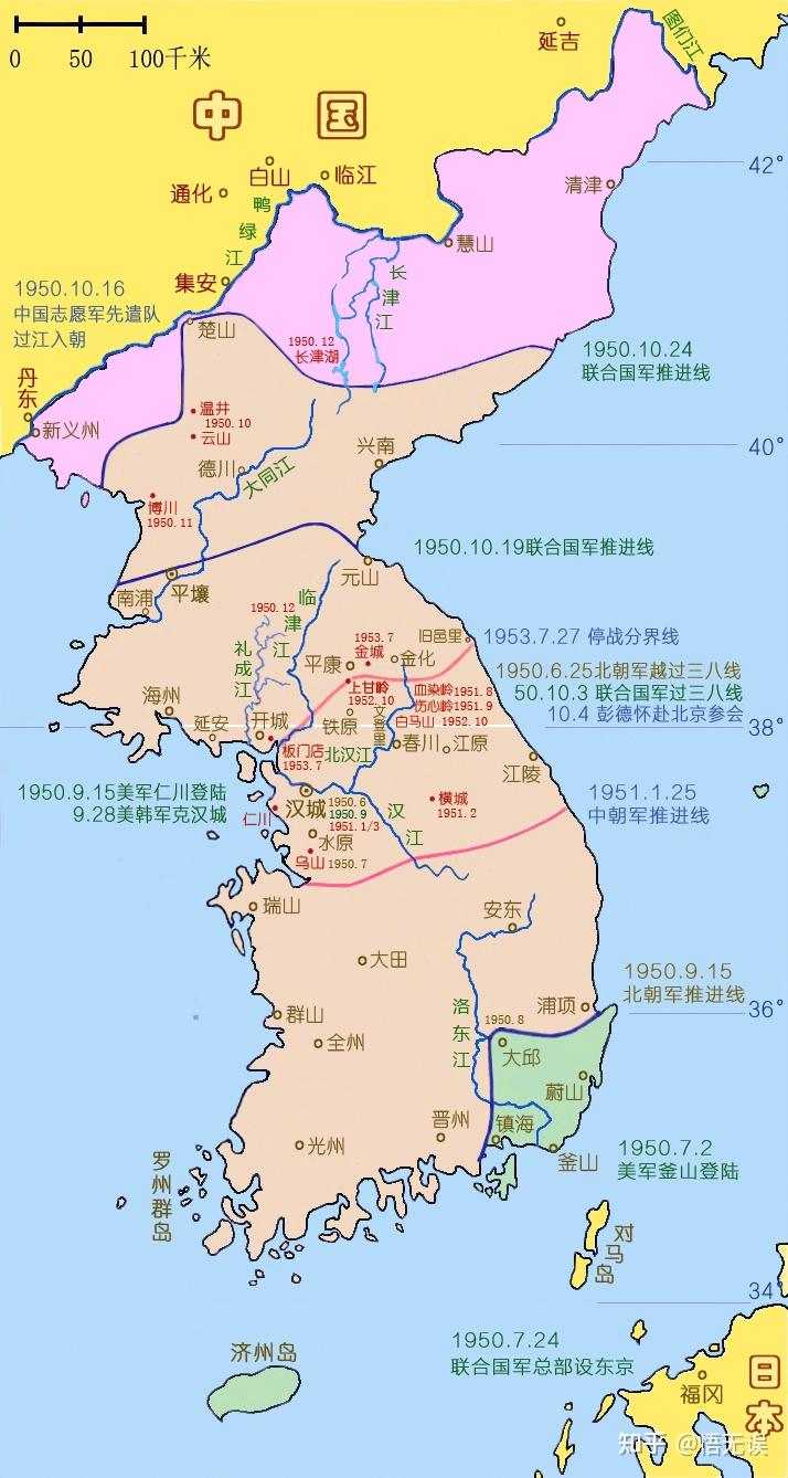 朝鲜三八线地图图片