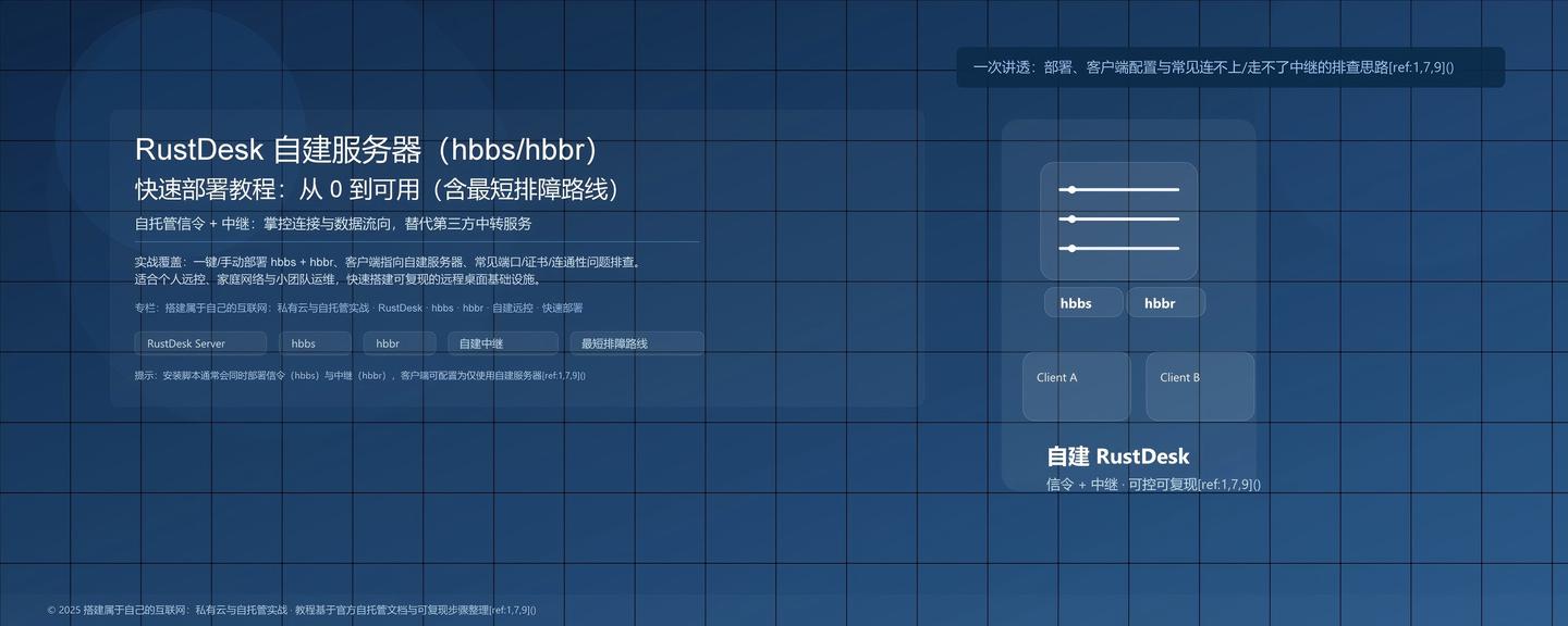 RustDesk 自建服务器（hbbs/hbbr）快速部署教程 - 知乎