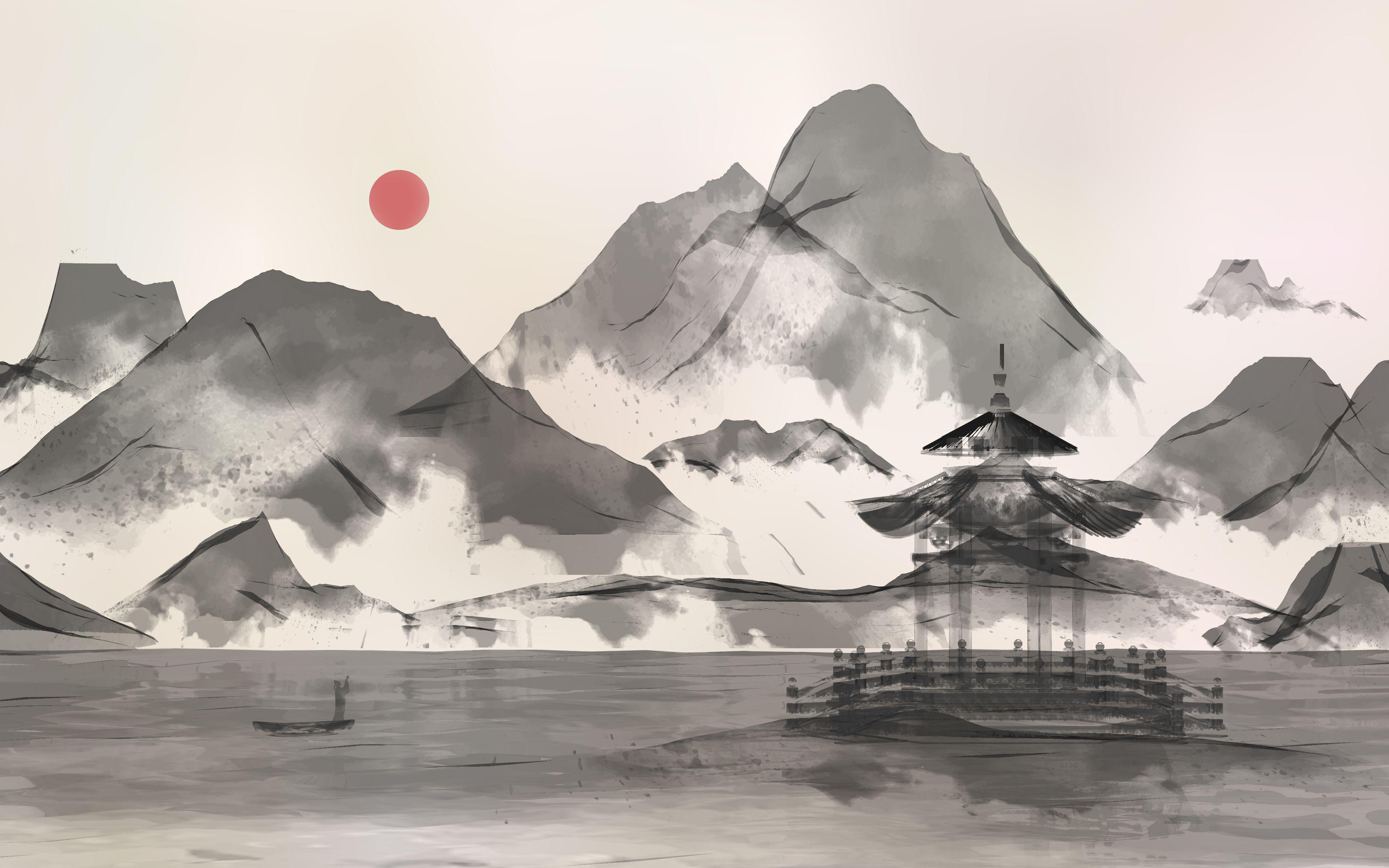 古风4K电脑手机壁纸合集，一起走进水墨丹青的画卷吧 - 知乎