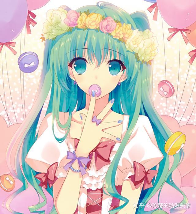 二次元动漫美图打扮华丽动感迷人的花季少女