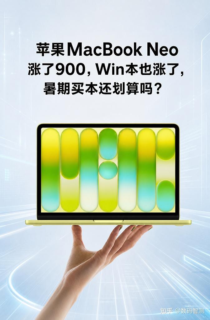 苹果MacBook Neo涨了900,Win本也涨了,暑期买本还划算吗?
