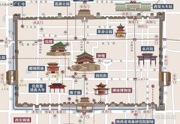 位于关中平原中的十三朝古都西安现在还保存有多少古城墙