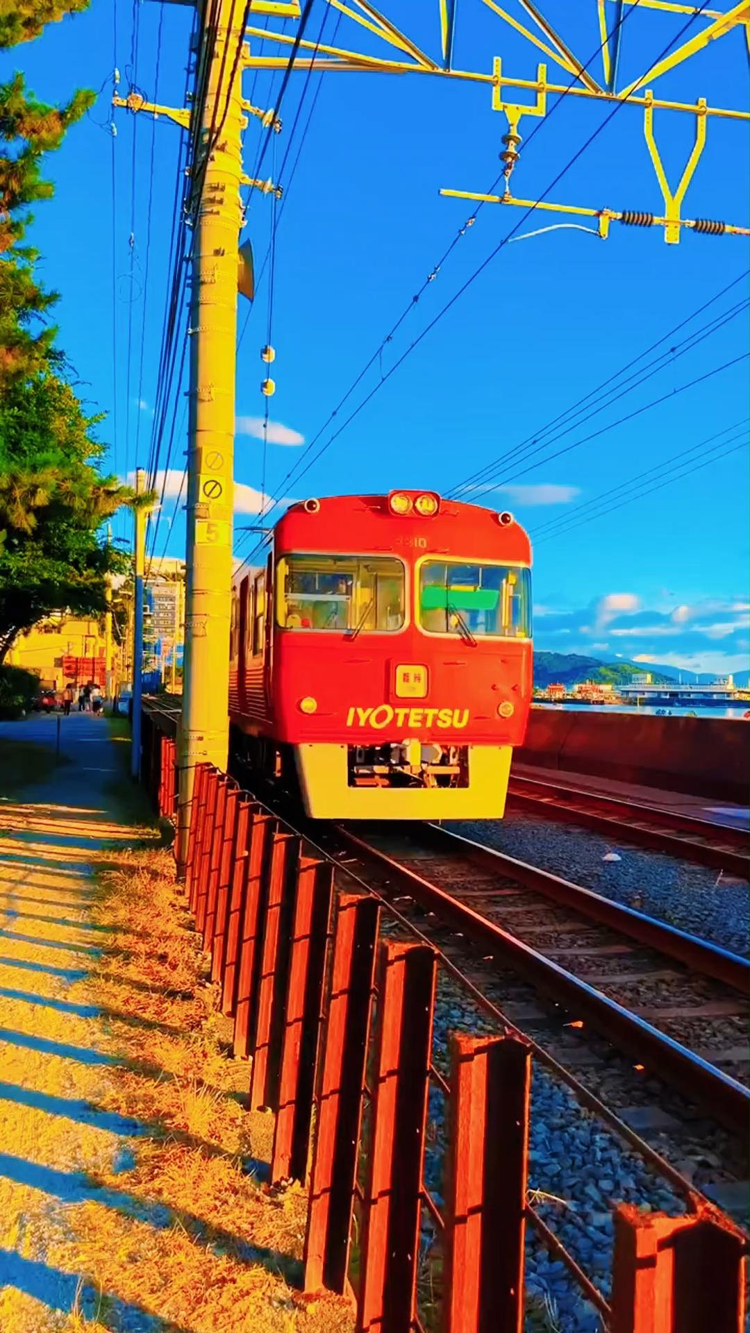 次の駅の景色梅津寺駅高科駅