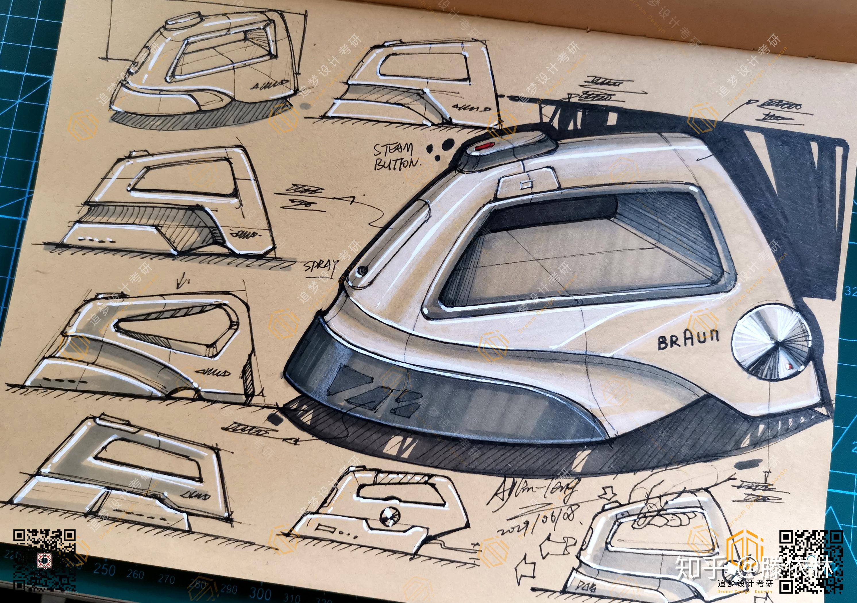 如何提升工业产品设计手绘的草图感