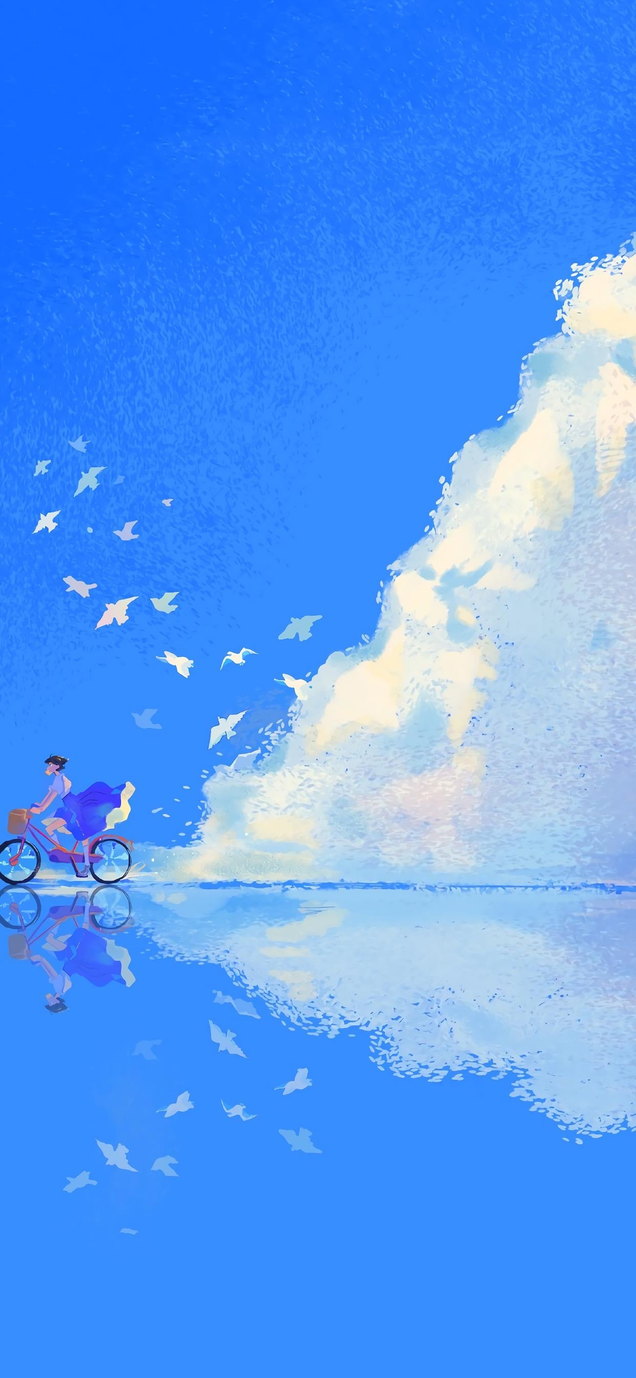 有哪些好看的全面屏手机壁纸或微信聊天背景图片?