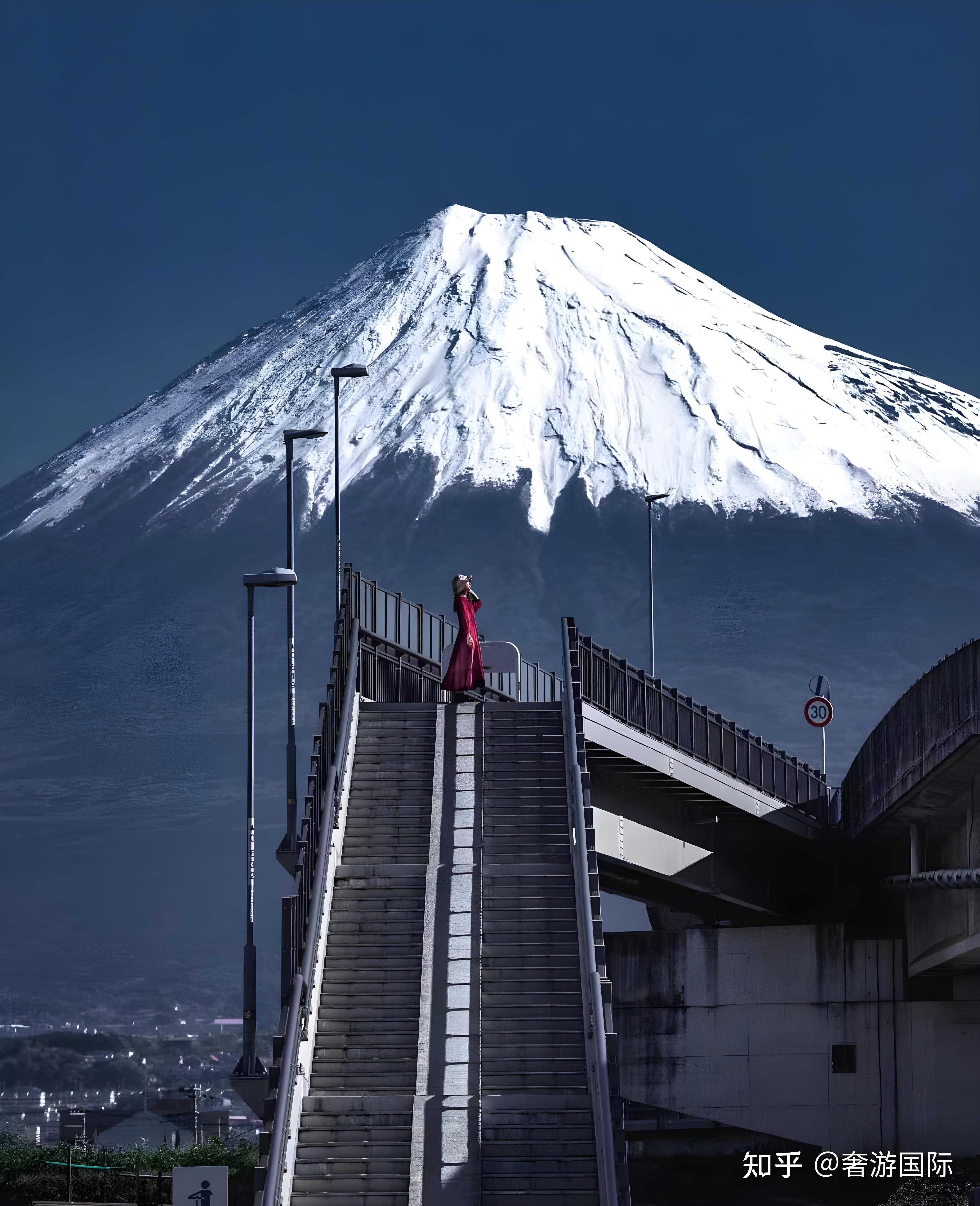 而尽头就是富士山