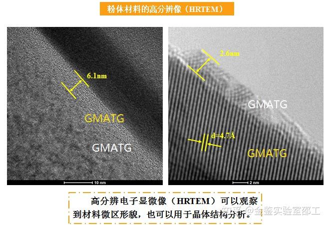 主要利用透射電鏡觀察樣品內部超微結構,hrtem高分辨透射電鏡可以觀察